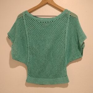Teal Knit Blouse Size XS